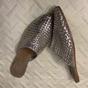 Jeffrey Campbell Trendy Metallic Slide On Flats